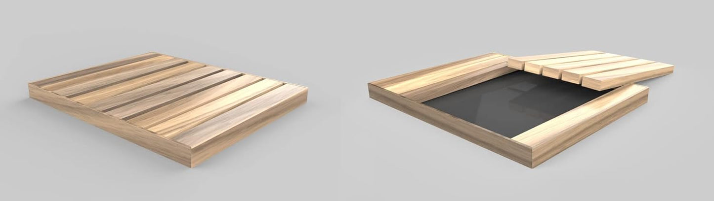 Piatto Doccia Top D106 Arkema – Legno Okumè 100×80 cm | Made in Italy