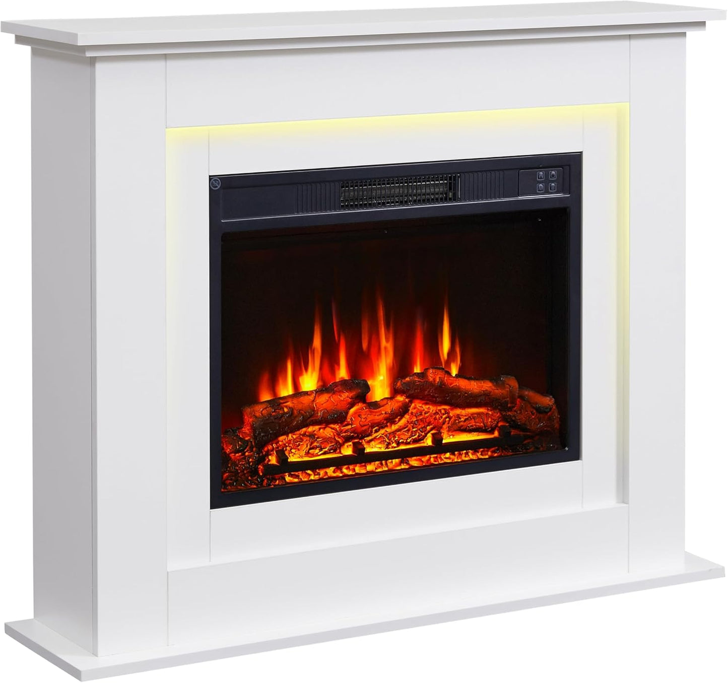 Camino elettrico BALDERIA Finn 2000 W - effetto fiamma 3D con telecomando e termostato