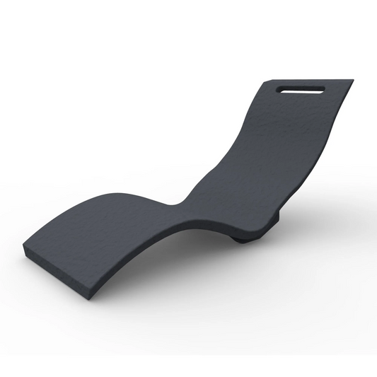 ARKEMA SERENDIPITY CHAISE LONGUE Sedia da Piscina - Lettino Prendisole da Giardino in Polietilene con Superficie Effetto Pietra
