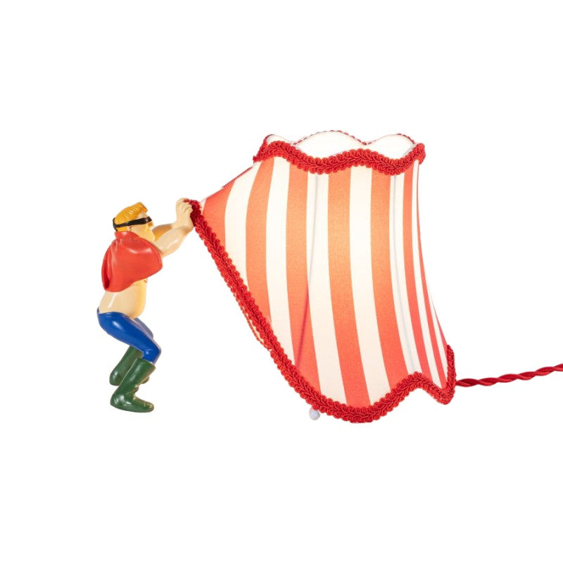 Lampada da Tavolo AbatJour “Circus Superman” di Seletti - Design Giocoso e Colorato