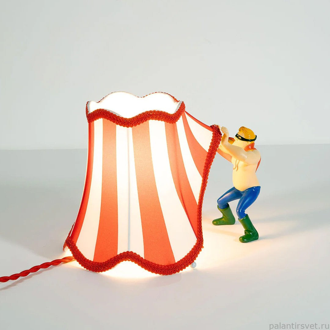Lampada da Tavolo AbatJour “Circus Superman” di Seletti - Design Giocoso e Colorato