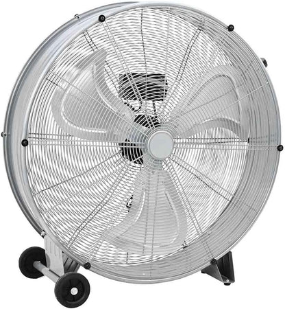 Ventilatore Industriale a Tamburo 80cm in Alluminio con Ruote