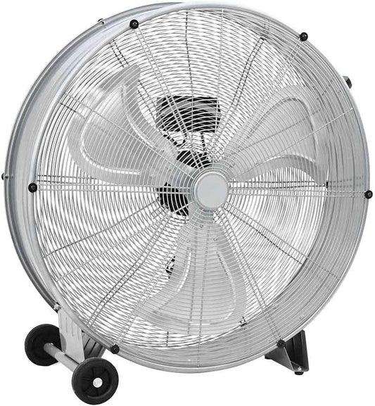 Ventilatore Industriale a Tamburo 80cm in Alluminio con Ruote