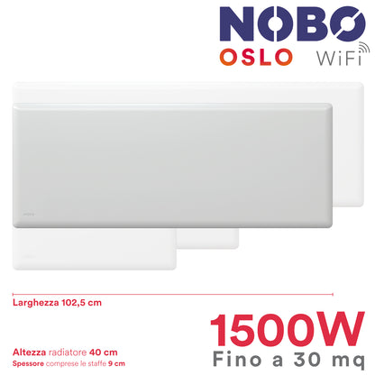 Radiatori Elettrici Norvegesi NOBO OSLO WiFi | Basso Consumo e Controllo Smart tramite App