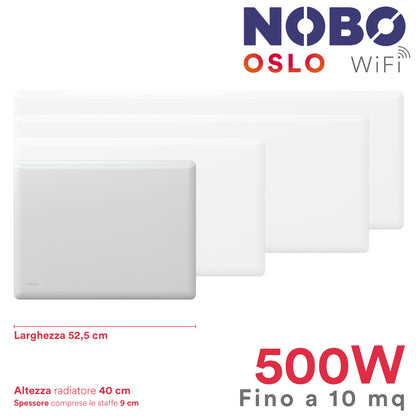 Radiatori Elettrici Norvegesi NOBO OSLO WiFi | Basso Consumo e Controllo Smart tramite App
