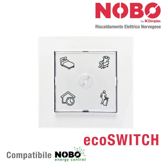 NOBO ecoSWITCH per Controllo Centralizzato dei Radiatori Elettrici Norvegesi NOBO con Sensore di Temperatura